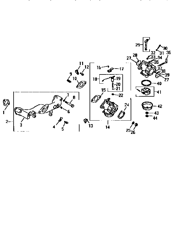 Carburetor div71/501