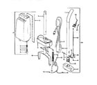 Hoover F4251 handle and tank diagram