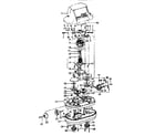 Hoover F4251 gear and motor housing diagram