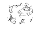 Craftsman 501CV15S-41526 blower housing&baffles div71/501 diagram