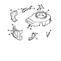 Craftsman 501CV15S-41526 blower housing&baffles div71/501 diagram