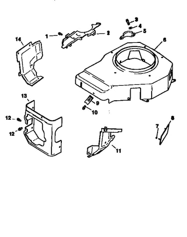 Blower housing&baffles div71/501