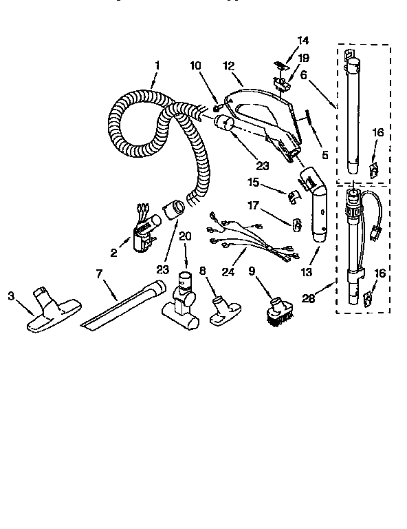 Hose and attachment