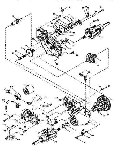 Hydro gear transaxle