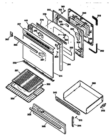 Door and drawer