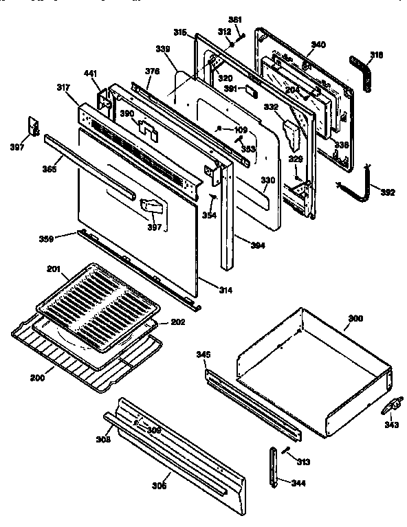 Door and drawer