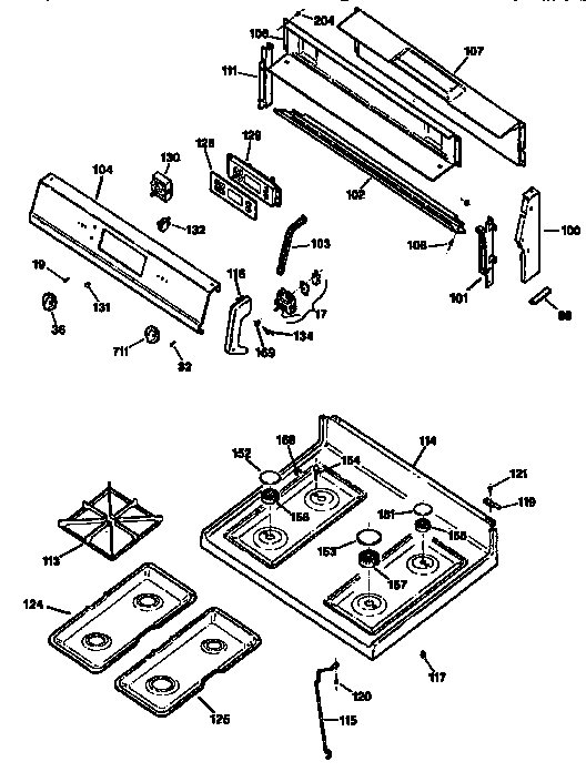 BACKSPLASH AND COOKTOP