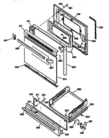 Door and drawer
