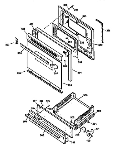 Door and drawer