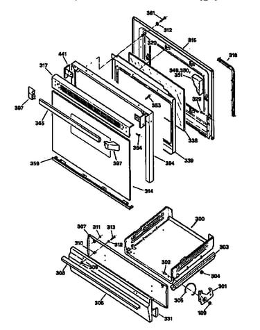 Door and drawer