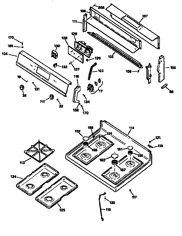 CONTROL PANEL AND COOKTOP