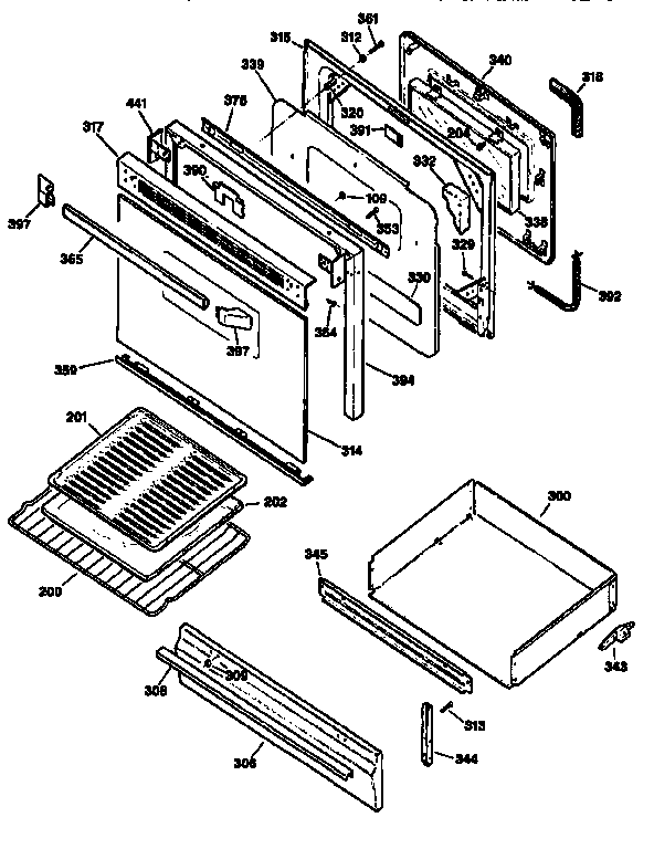 Door and drawer