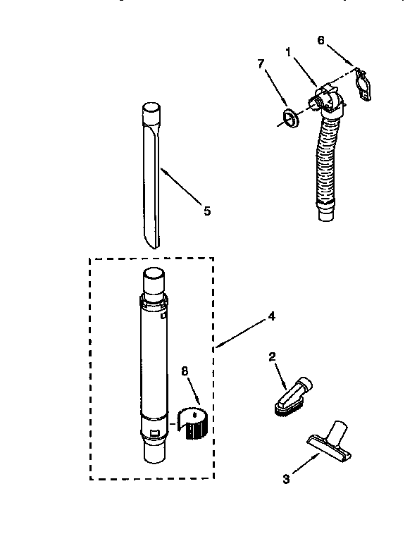 Hose and attachment