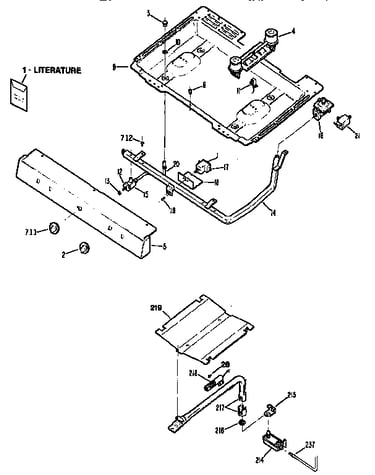 Burner section