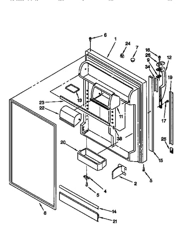 Refrigerator door