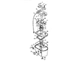Bissell 1631-1 (1995) base assembly diagram