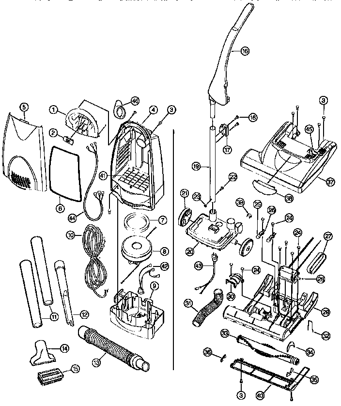 Plus upright vacuum