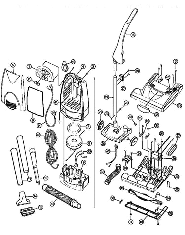 Plus upright vacuum