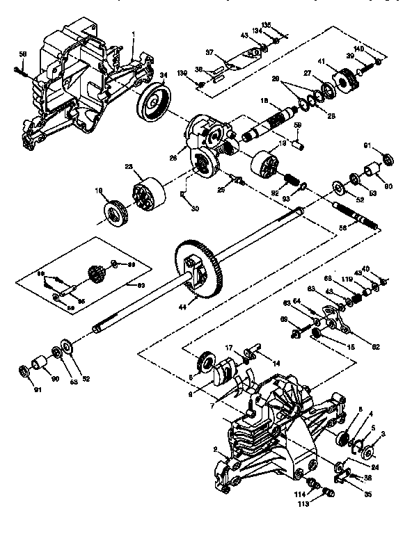 Hydro gear transaxle