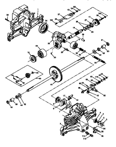 Hydro gear transaxle