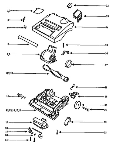 Nozzle and motor assembly