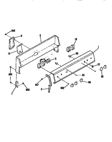 Backguard section