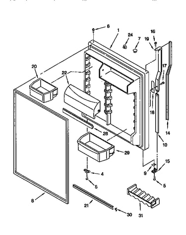 Refrigerator door