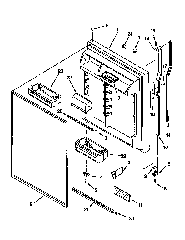 Refrigerator door