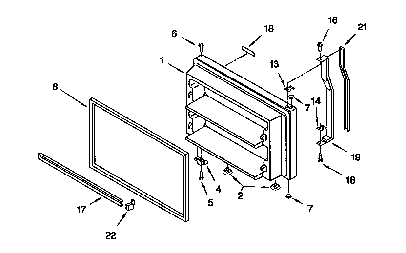 Freezer door