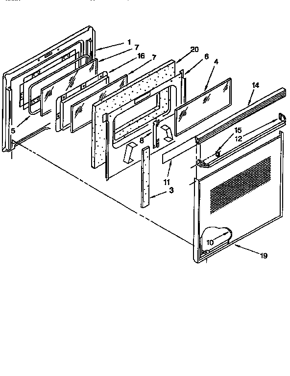 Oven door