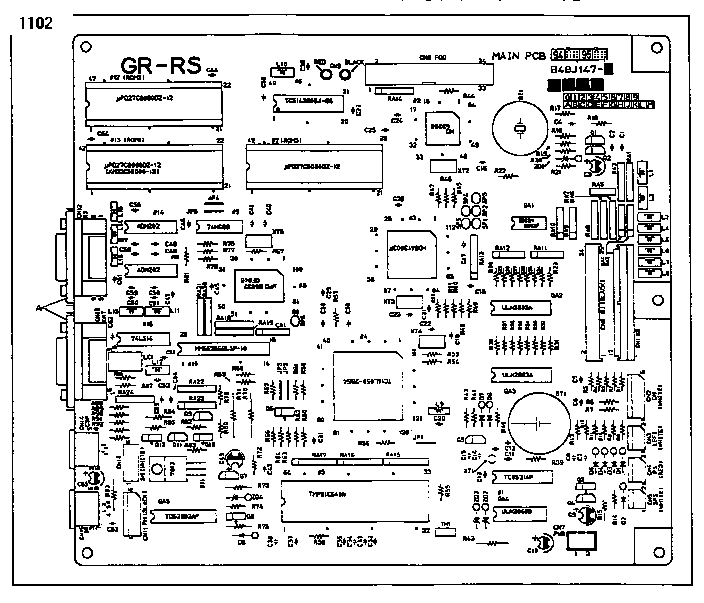 Main pcb assembly
