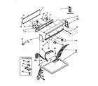 Kenmore 11096565120 top and console diagram