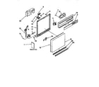 Kenmore 6651691593 frame and console diagram