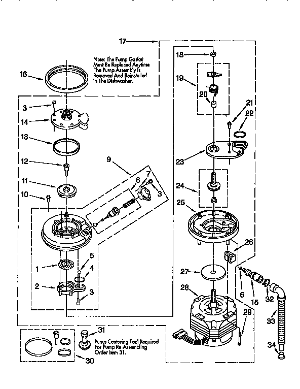Pump and motor
