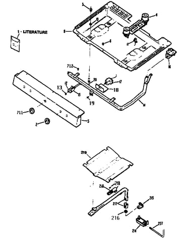 Burner section