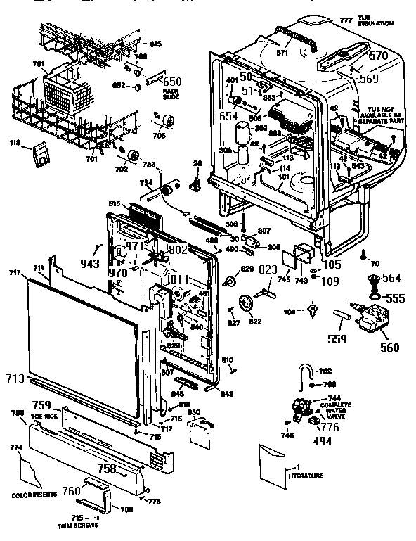 Body parts & door assembly