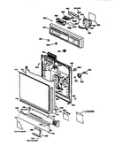 Escutcheon and door assembly