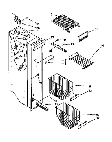 Freezer liner