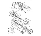Kenmore 1069557924 motor and ice container diagram