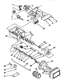 Motor and ice container