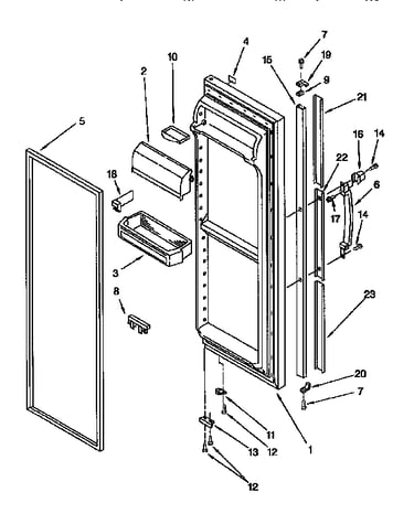 Refrigerator door