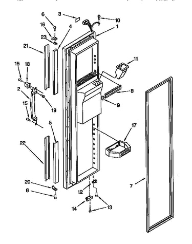 Freezer door