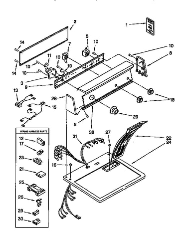 Top and console parts