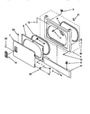 Dryer front panel & door