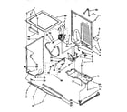 Kenmore 11099576200 dryer cabinet and motor diagram