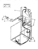 Dryer support & washer harness
