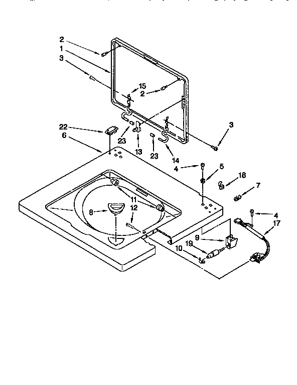 WASHER TOP AND LID