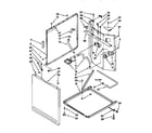 Kenmore 11099576200 washer cabinet diagram