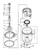 Agitator, basket and tub