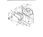 Kenmore 11098576200 dryer front panel & door diagram